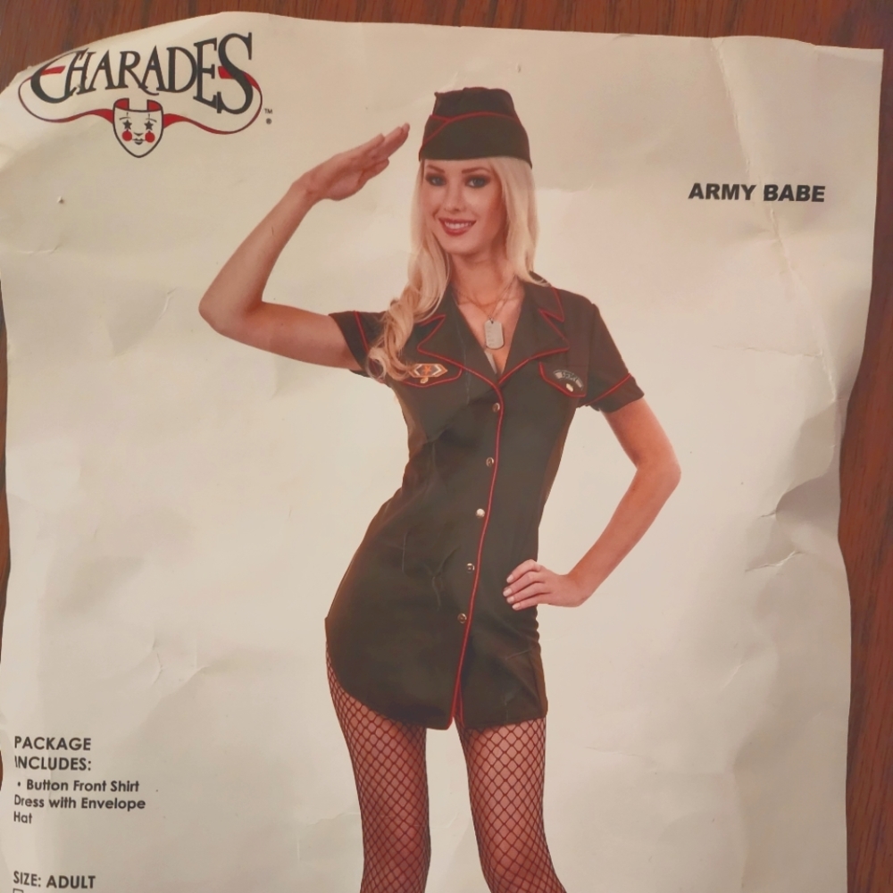 Charades Army Babe Costume XL
